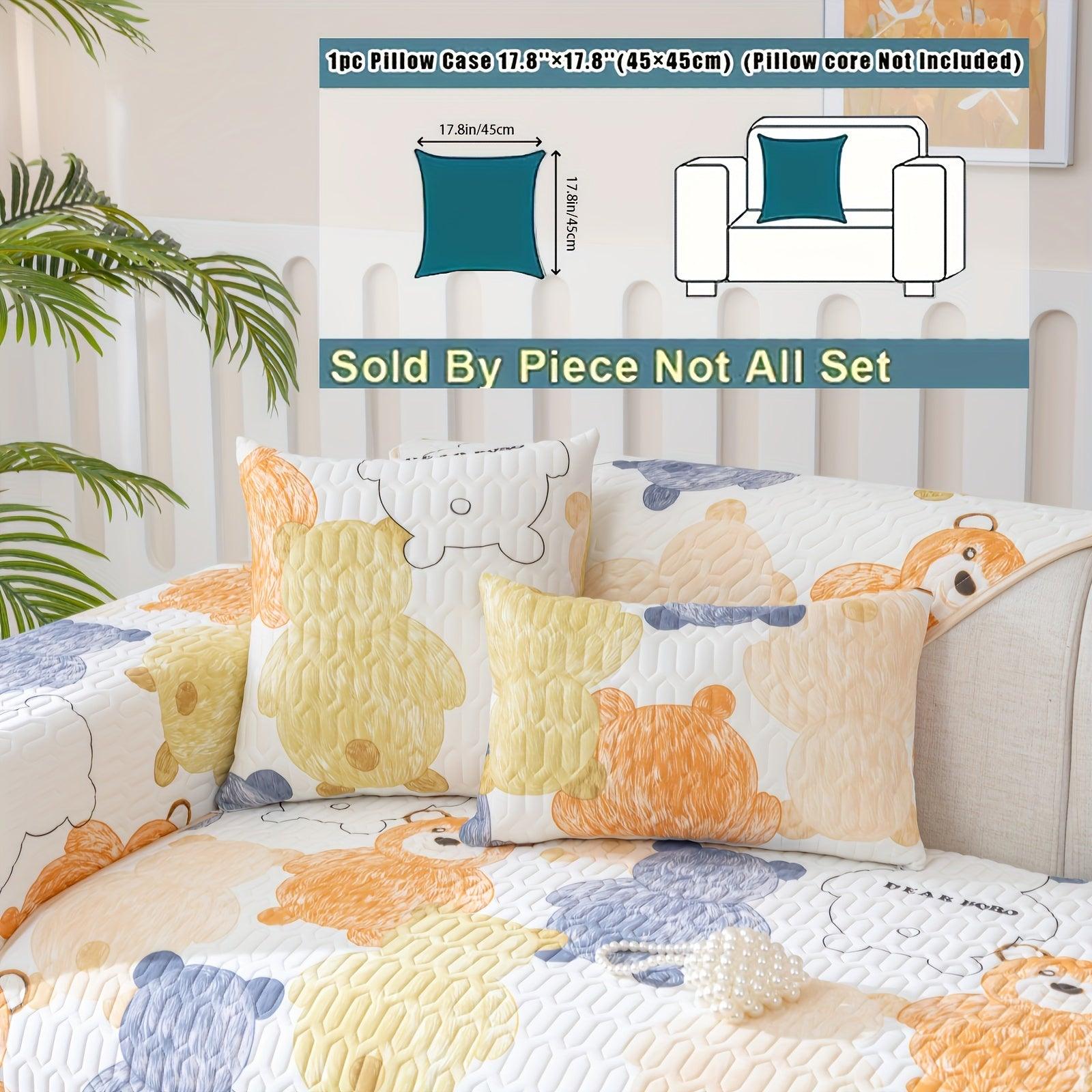 Bohemian Chic Ice Silk Sofa Cover | Extra Large Pet-Friendly Slipcover