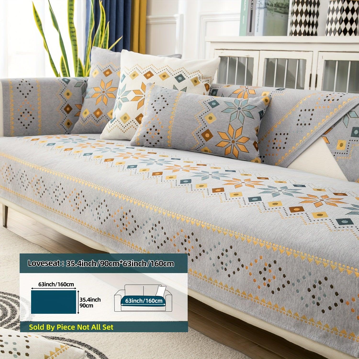 Stylish Bohemian Chenille Slipcovers for Couches