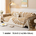 Versatile Chenille Sofa Cover - Pet-Friendly, Orange Dog Couch Cover