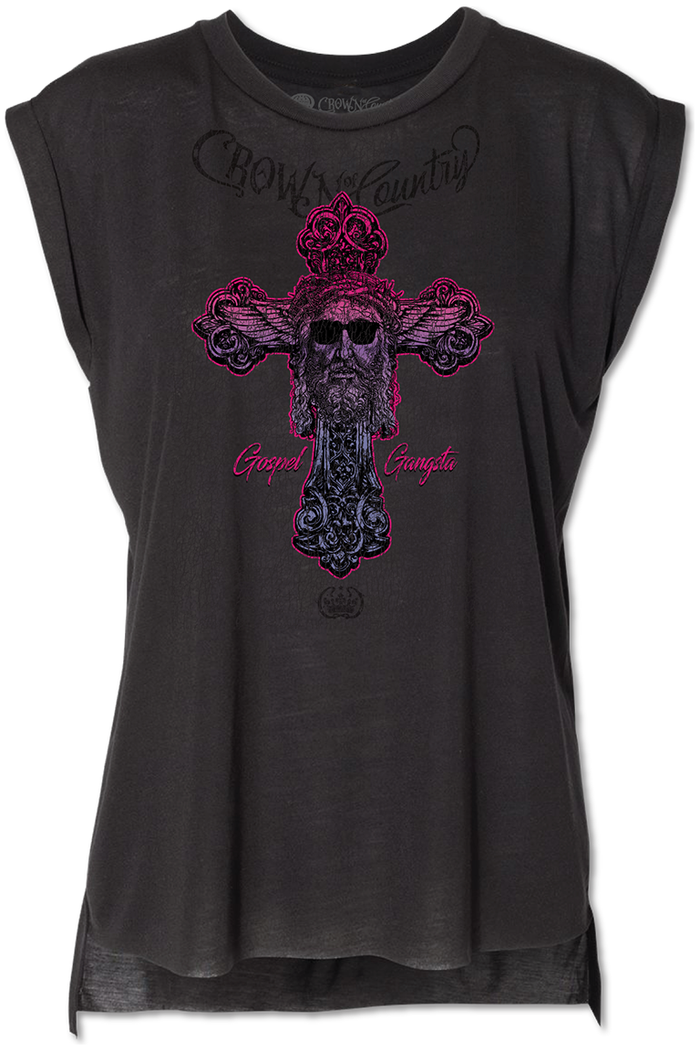 Gospel Gangsta Ladies Graphic Tee -clearance