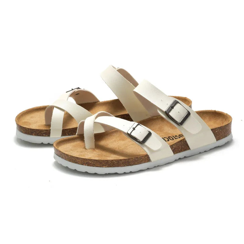 New Summer Men's Cork Slippers Fashion Men's Sandals Outdoor
