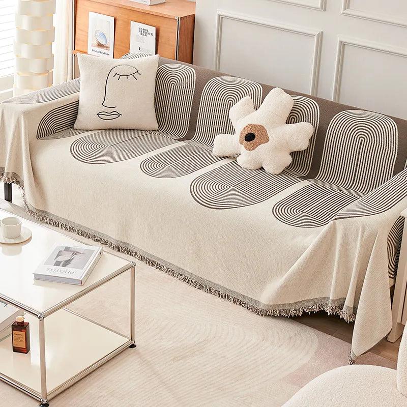 Double-Sided Chenille Couch Slipcovers for Ultimate Comfort