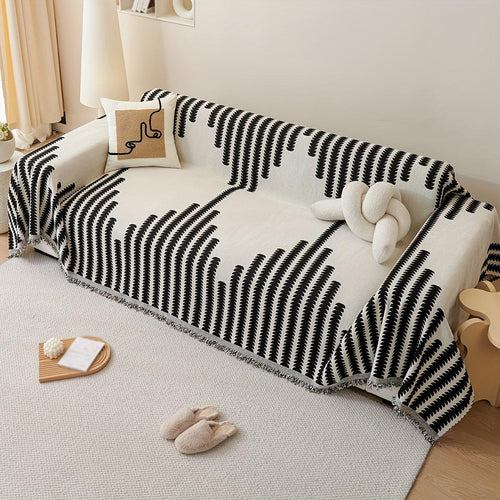 Chenille Fabric Sofa Cover - Soft, Non-Slip, Universal Protector